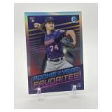 2022 Bowman - Rookie of the Year Favorites Joe Ryan Rookie Card Minnesota Twins