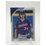 2022 Topps Gallery - Joe Ryan #26 Rookie Card Minnesota Twins