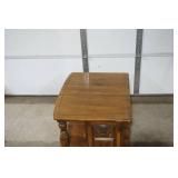 Wooden Side Table With Cabinet