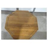 Wooden Side Table 26" diameter by 21" tall