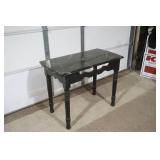 Side Table with Faux Marble Top