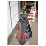 Golf Clubs and Golf Bag