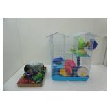 Multi-Level Hamster Cage & Accessories