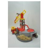 American Plastic Toys Build & Play Colossal Construction Zone Vehicle Play set with Vehicles & Accessories