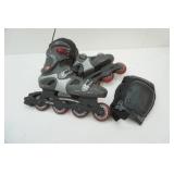 roller blades and pads