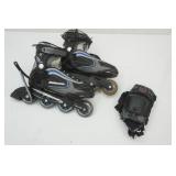 roller blades and pads
