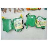 Ertl John Deere Tractor and Book, Vintage Fisher Price TV-Radio Toy, Elm DVD, Barbie 1966, Light