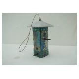 Glass/Stone Bird Feeder 9.5" tall
