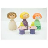 Vintage Avon "Small World" Doll Bottles & Vintage Avon Frog Jars 1970s