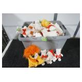 NEW Large Lot of Stuffed Animals (tote not included)
