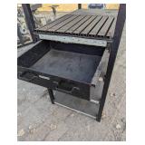 Steel Well Built Black Storage Unit with Drawer