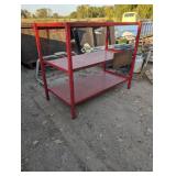 Steel Well Built Red Garage/Outdoor Storage Rack