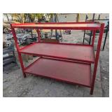 Steel Well Built Red Garage/Outdoor Storage Rack