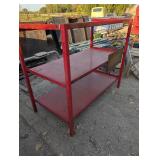 Steel Well Built Red Garage/Outdoor Storage Rack