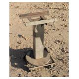 Large Rolling Pedestal for Bench Grinder or Vise