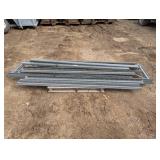 10 ft by 2 ft uprights with 8ft cross beams 3 uprights and 18 cross beams - gray