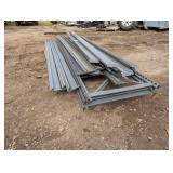 10 ft by 2 ft uprights with 8ft cross beams 3 uprights and 18 cross beams - gray
