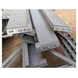 10 ft by 2 ft uprights with 8ft cross beams 3 uprights and 18 cross beams - gray