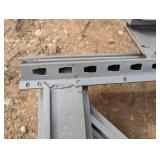 10 ft by 2 ft uprights with 8ft cross beams 3 uprights and 18 cross beams - gray