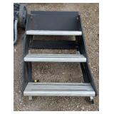 Heavy Duty RV Stairs - Adjustable - Lippert Solid Step XF - 3 step