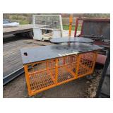 Heavy Duty Diagnostics table - Rolling Cage with Swing out Computer Stand