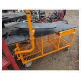 Heavy Duty Diagnostics table - Rolling Cage with Swing out Computer Stand