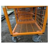 Heavy Duty Diagnostics table - Rolling Cage with Swing out Computer Stand