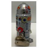 Tin Litho Miniature Wind-Up Robot (WORKS) 4"