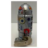 Tin Litho Miniature Wind-Up Robot (WORKS) 4"