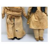 Antique Indian Dolls 10"