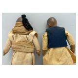 Antique Indian Dolls 10"