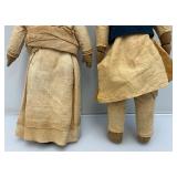 Antique Indian Dolls 10"