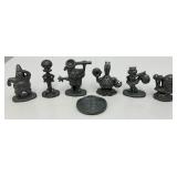 Vintage Miniature Pewter Spongbob Square Pants Figures