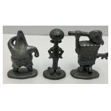 Vintage Miniature Pewter Spongbob Square Pants Figures