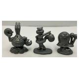 Vintage Miniature Pewter Spongbob Square Pants Figures