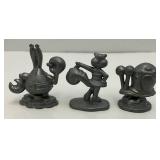Vintage Miniature Pewter Spongbob Square Pants Figures