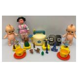 Misc. Vintage Collectible Toys Including Kewpie Dolls, Wizard Of Oz And More