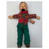 Super Old Howdy Doody Composition Ventriloquist Doll (Needs TLC) Jaw Needs Repair AS SEEN