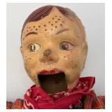 Super Old Howdy Doody Composition Ventriloquist Doll (Needs TLC) Jaw Needs Repair AS SEEN