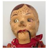 Super Old Howdy Doody Composition Ventriloquist Doll (Needs TLC) Jaw Needs Repair AS SEEN