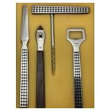 Vintage PLAYBOY Four Piece Stainless Steel Bar Set In Original Box