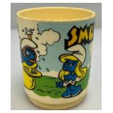 Vintage Collectible Cups Including Smurfs, Yogi bear And More