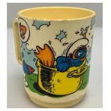 Vintage Collectible Cups Including Smurfs, Yogi bear And More