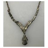 14" Vintage Rhinestone Necklace