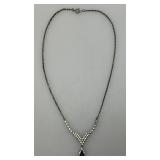 14" Vintage Rhinestone Necklace