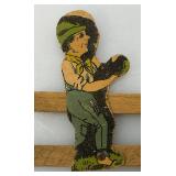 Antique Wooden German Pull Toy 6"