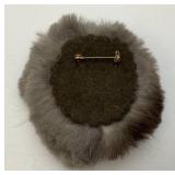 Vintage Eskimo Brooch 3"