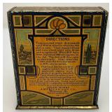 Vintage U Save A Dime Bank Tin Litho Cash  Register Miniature 3" x 3 3/4" x 3 3/4" Bank