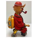 Bandi Cycling Daddy Battery Operated Tin Litho (Works) 9 3/4"