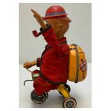 Bandi Cycling Daddy Battery Operated Tin Litho (Works) 9 3/4"